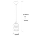 Candelabru, Opviq, Smoked - 020, E27, 60 W, metal/sticla