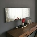 Oglinda decorativa A321Y, Neostill, 35 x 105 cm, argintiu