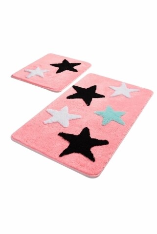 Set 2 covorase de baie, Chilai, All Star Candy Pink, multicolor