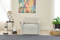 Canapea extensibilă cu 1 loc, Balcab Home, 825BLC4732, Cadru: 100% LEMN DE BRAD, Crem