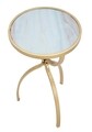 Masuta Glam Tridh, Mauro Ferretti, Ø 32.5x55 cm, fier, auriu