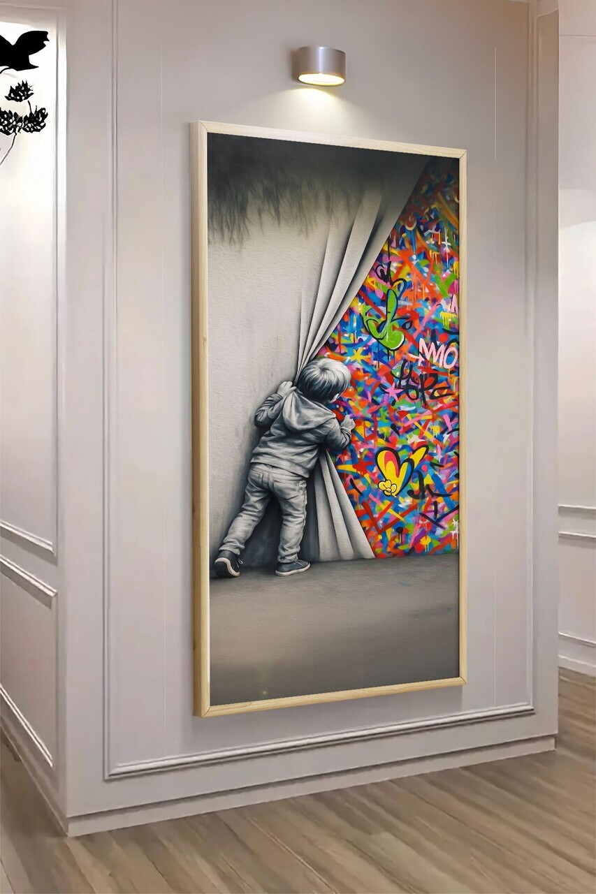 Tablou decorativ, Artbnkdky3-50120, MDF, Multicolor — imaginea 2