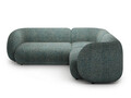Coltar dreapta 4 locuri, Kate, Micadoni, 252x220x76 cm, tesatura structurata, albastru melanj