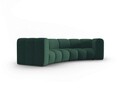 Canapea semirotunda 3 locuri, Lupine, Micadoni Home, BL, 322x135x70 cm, poliester chenille, verde