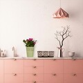 Set 3 ghivece cu tavita Tulip, Creaciones Meng, 10x10, metal galvanizat
