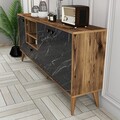 Consola, Hommy Craft, Napoli, 180x81x35 cm, PAL, Nuc negru