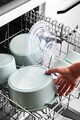 Set recipiente depozitare, Hermia, 639OKK1241, Dimensiune: Diametru: 18 x 7,5 cm / 1000 ml (4 bucăți), Galben