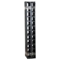 KIT bordura gazon artificial: 8 bucati bordura + 16 bucati cuie de fixare bordura Nortene, Decorino, negru