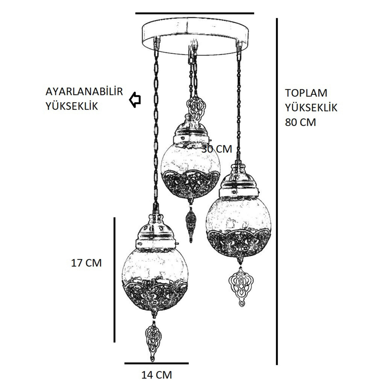 Lustra, Lamper, 759LMP1685, Metal, Aur/Alb