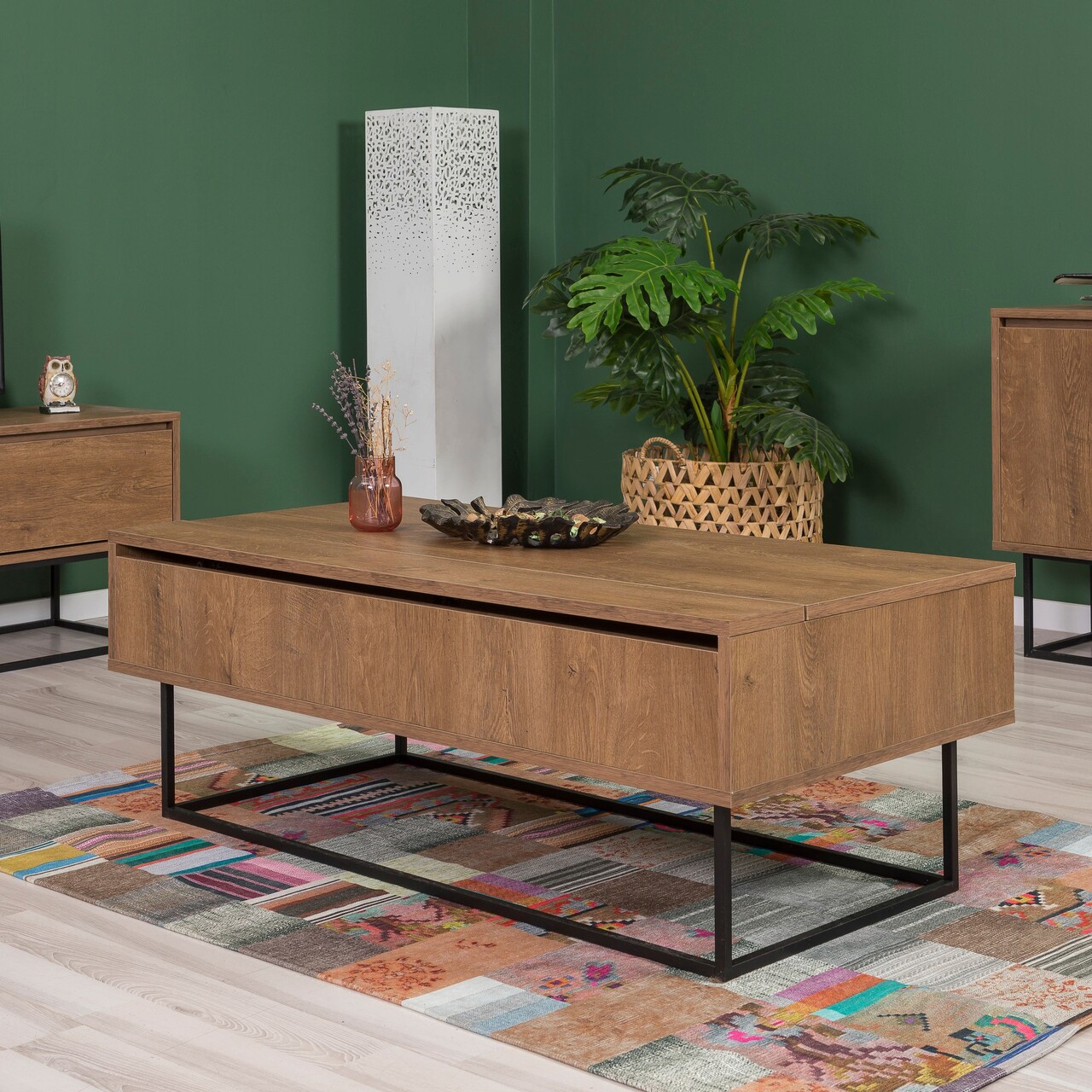 Set mobilier living, Sapphire, Laxus Takım 4, PAL, Nuc / Negru