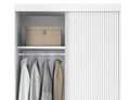 Dulap pentru haine cu oglinda ELTAP, Biancco II, 120x60x220 cm, MDF, alb