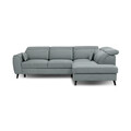 Coltar extensibil dreapta 4 locuri ELTAP, RT-100SAV, Noble, 255x201x100 cm, lemn/poliester, albastru