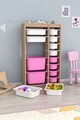 Dulap multifunctional, Estella, Montana Xs 2D4N8U, Sonomo Alb / Roz