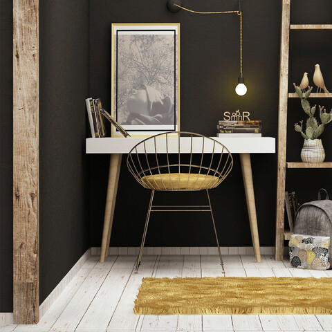 Birou, mod design, veronika, 100x74x60 cm, alb
