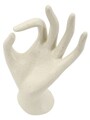 Figurina /sculptura decorativa Ok Stons, Mauro Ferretti, 14x10x24 cm, polirasina, crem