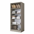 Dulap pentru haine, Hanah Home, BA306, 90x210x57.5 cm, Gresie
