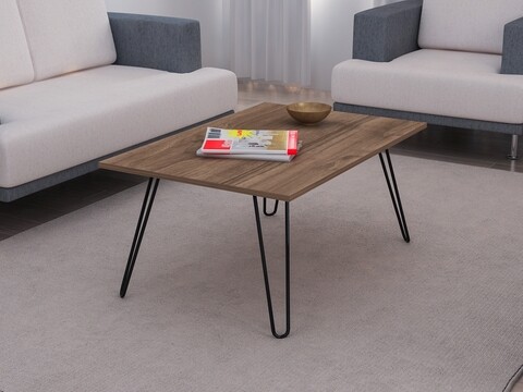 Masuta de cafea deren walnut, furny home, 90x60x47 cm, aluna