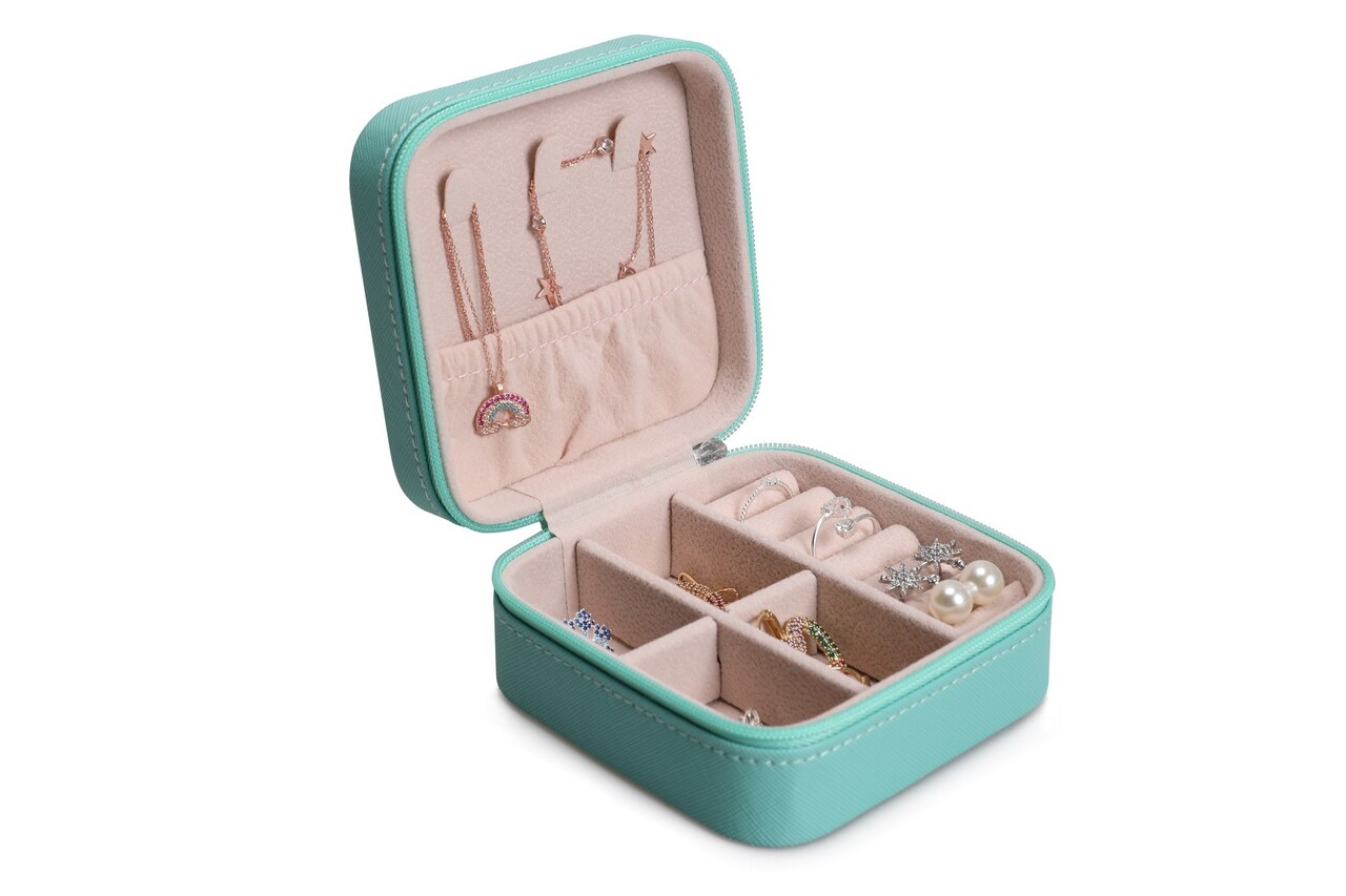 Cutie de bijuterii, Mint, 10x10x5.5 cm, Verde menta - view 2