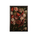 Tablou decorativ, Flower mix XL, Lemn, Lemn, Multicolor