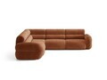 Coltar simetric 7 locuri, Neo, Micadoni Home, 295x295x83 cm, tesatura Chenille, teracota