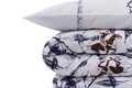 Lenjerie de pat dubla king size, Beverly Hills Polo Club, BHPC 005 - Blue, 3 piese, bumbac ranforce, multicolor