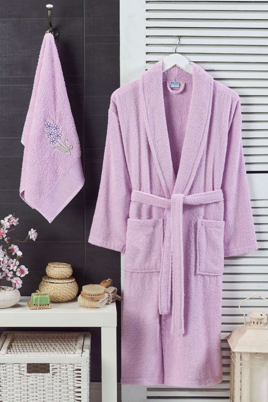 Set halate de baie, L'essentiel Maison, Cora, Lila