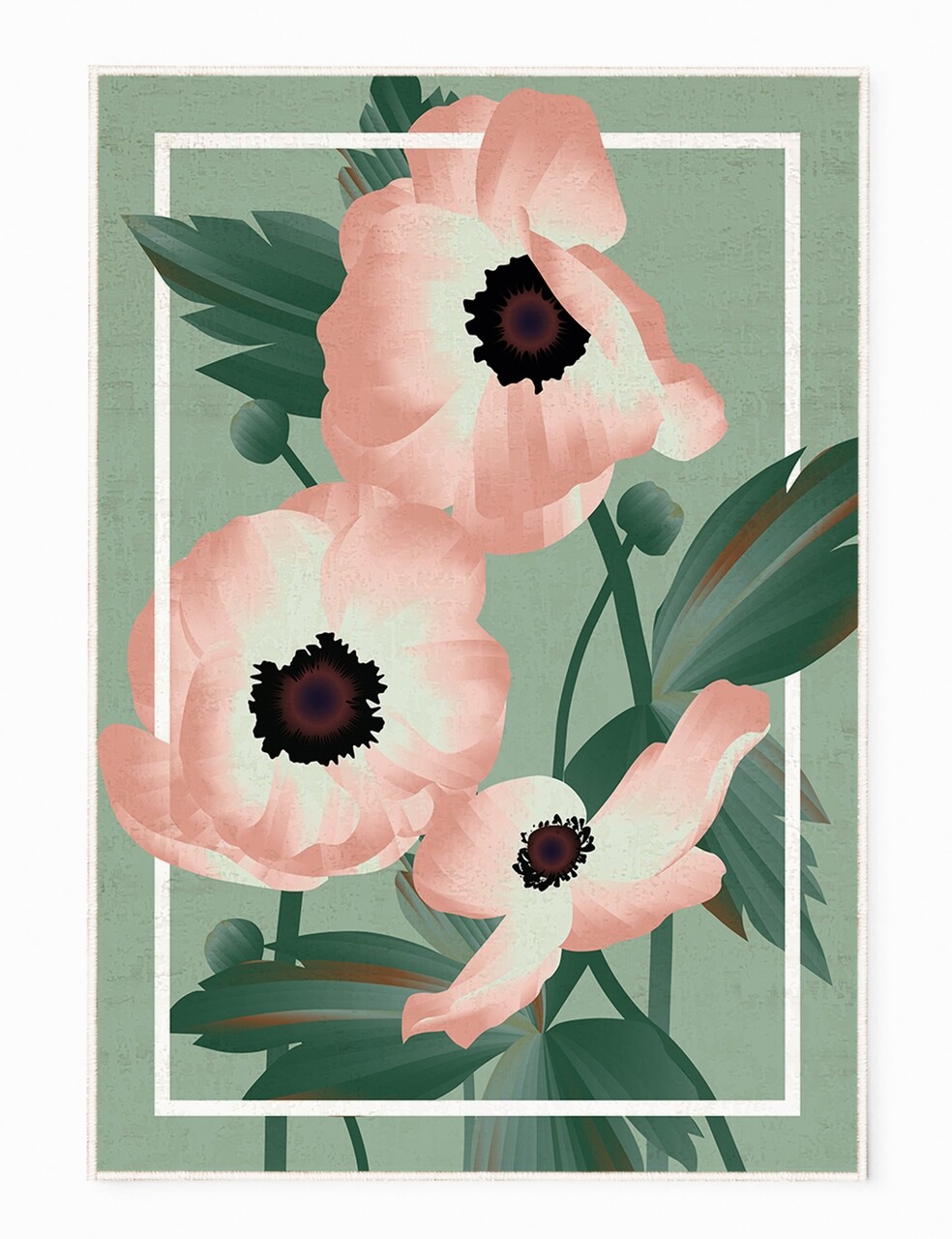 Covor Blossom, Oyo Concept, 140x220 Cm, Poliester, Multicolor