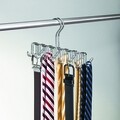 Cuier pentru curele si cravate Classico, iDesign, 26x9.5x17 cm, otel