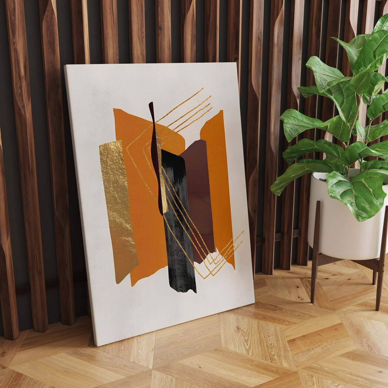 Tablou decorativ, ASR_CNV25-16, Cadru: 100% lemn (Grosime: 2 x 3 cm), Multicolor - view 3