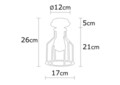 Lustra, Alby, 525NOR1505, Metal, Negru