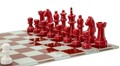 Joc de sah Red/White Chess, Mauro Ferretti, 61x61x14 cm, polirasina/sticla, multicolor