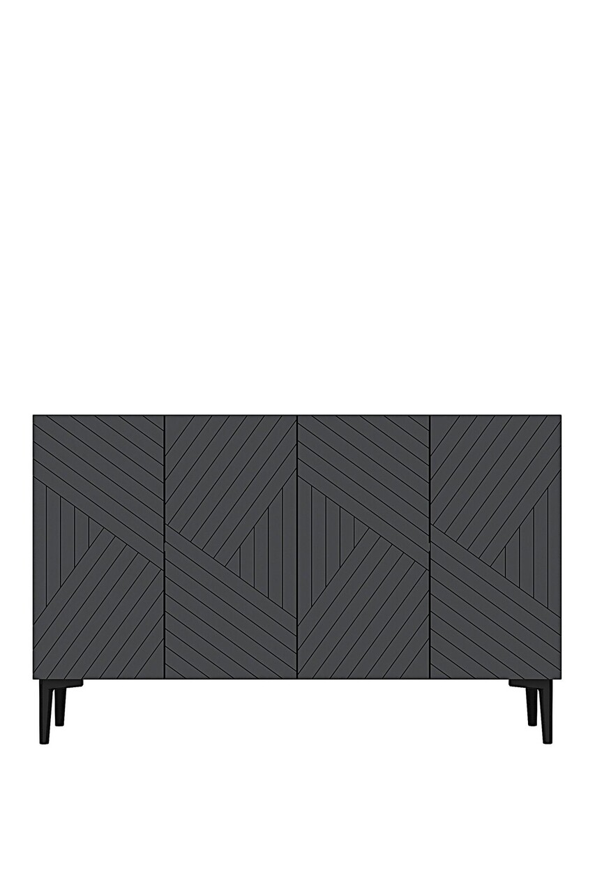 Consola, Hanah Home, Ferro 120, 120x75x32 cm, Antracit - view 6