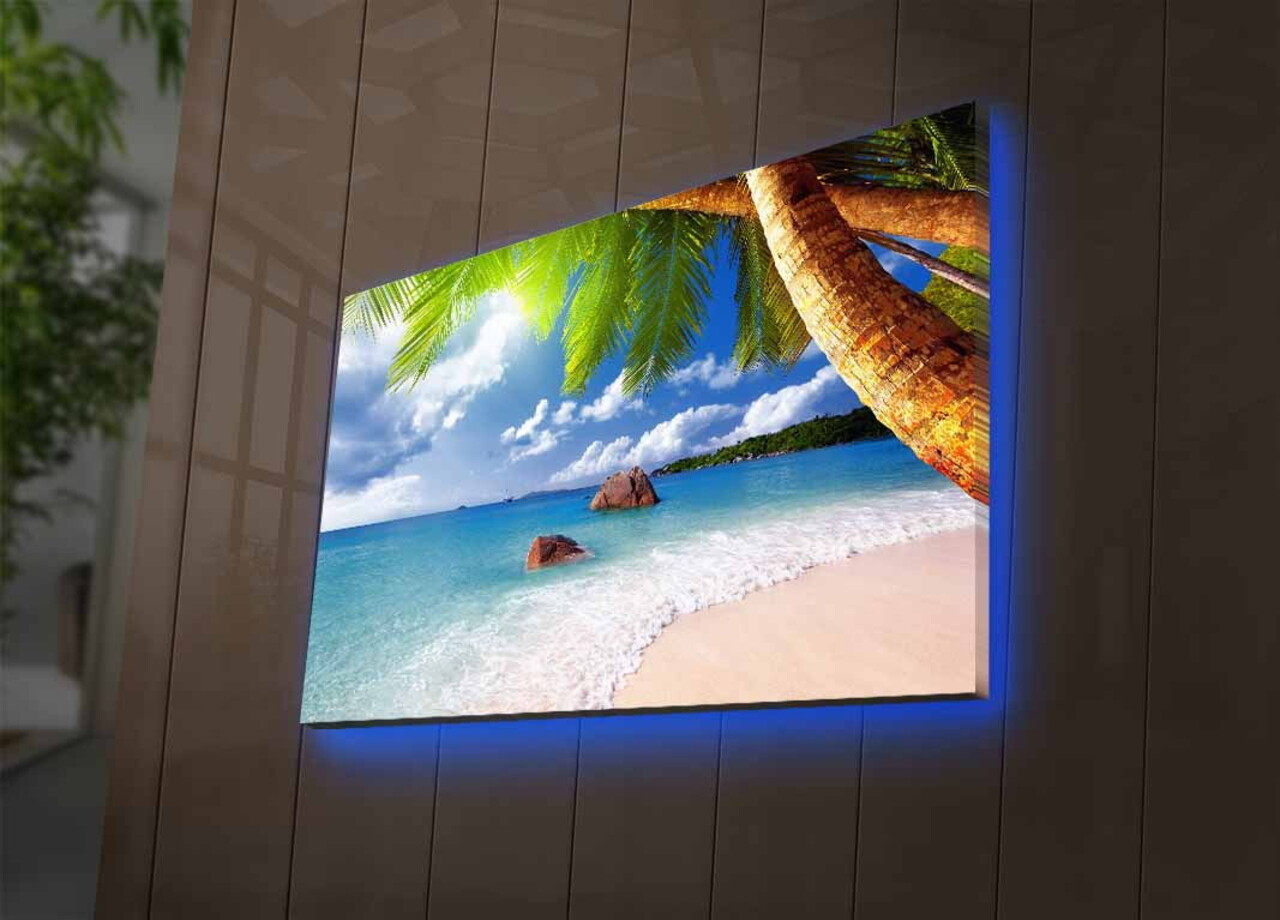 Tablou decorativ cu lumina LED, 4570DHDACT-027, Dimensiune: 45 x 70 cm, Multicolor - view 3