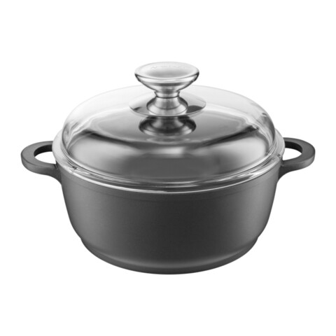 Oala cu capac Taurus, Ambition, 20 cm, 2.3 L, aluminiu turnat, invelis teflon 2-3 imagine noua 2022
