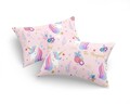 Set 2 fete de perna, Magical - Pink, Eponj Home, 65% bumbac/35% poliester