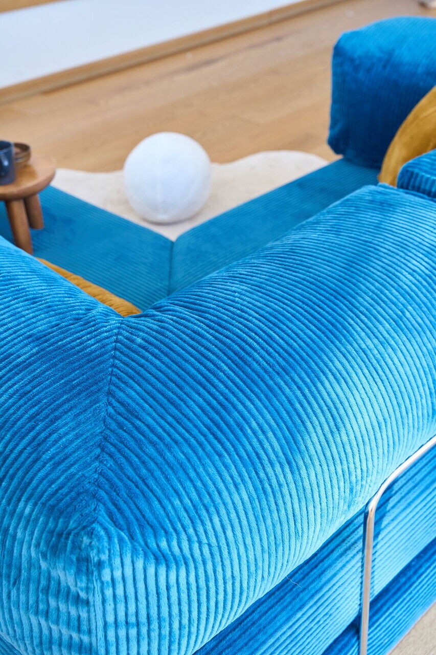 Coltar, Atelier del Sofa, 118FVL1406, Tesatura plus reiata, Indigo - view 6