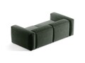 Canapea 2 locuri, Bergamo, Cosmopolitan Design, 224x108x70 cm, tesatura structurata, verde muschi