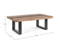 Masuta de cafea Nottingham, Bizzotto, 120x70x42 cm, salcam/lemn reciclat/otel