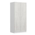 Dulap pentru haine, Minerva, Kale Chain Antique White, 90x210x52 cm, PAL, Alb
