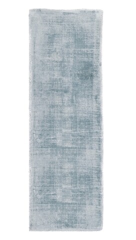 Covor rashmi, bizzotto, 80 x 250 cm, viscoza, verso din bumbac, albastru deschis