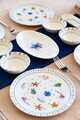 Set de mic dejun, Hermia, 858CMR1115, Portelan, Platou: 20 cm (6 bucăți), Multicolor