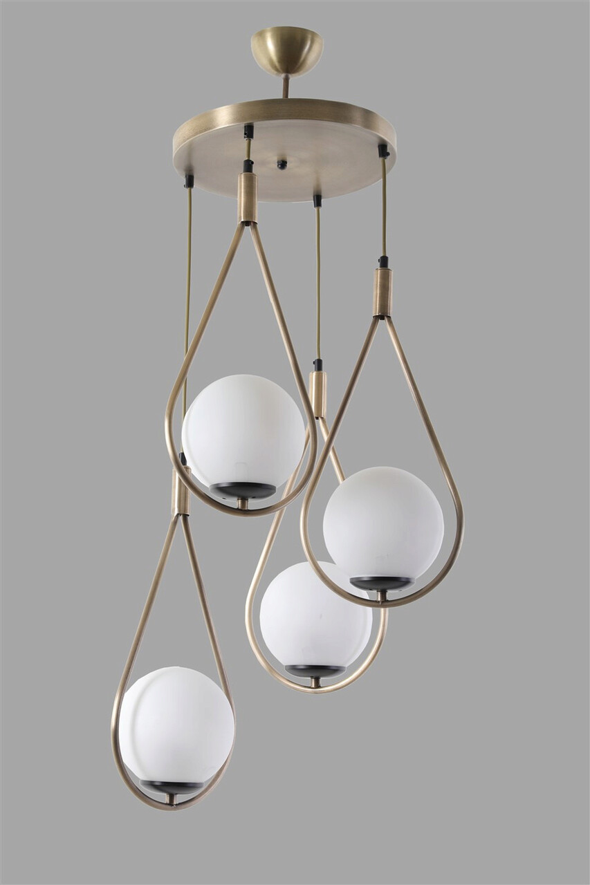 Lustra, Stala, 846STL2869, Metal, Alb / Cupru - 2 | YEO