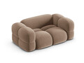 Canapea 2 locuri, Loretto, Cosmopolitan Design, 180x100x68 cm, catifea, bej inchis