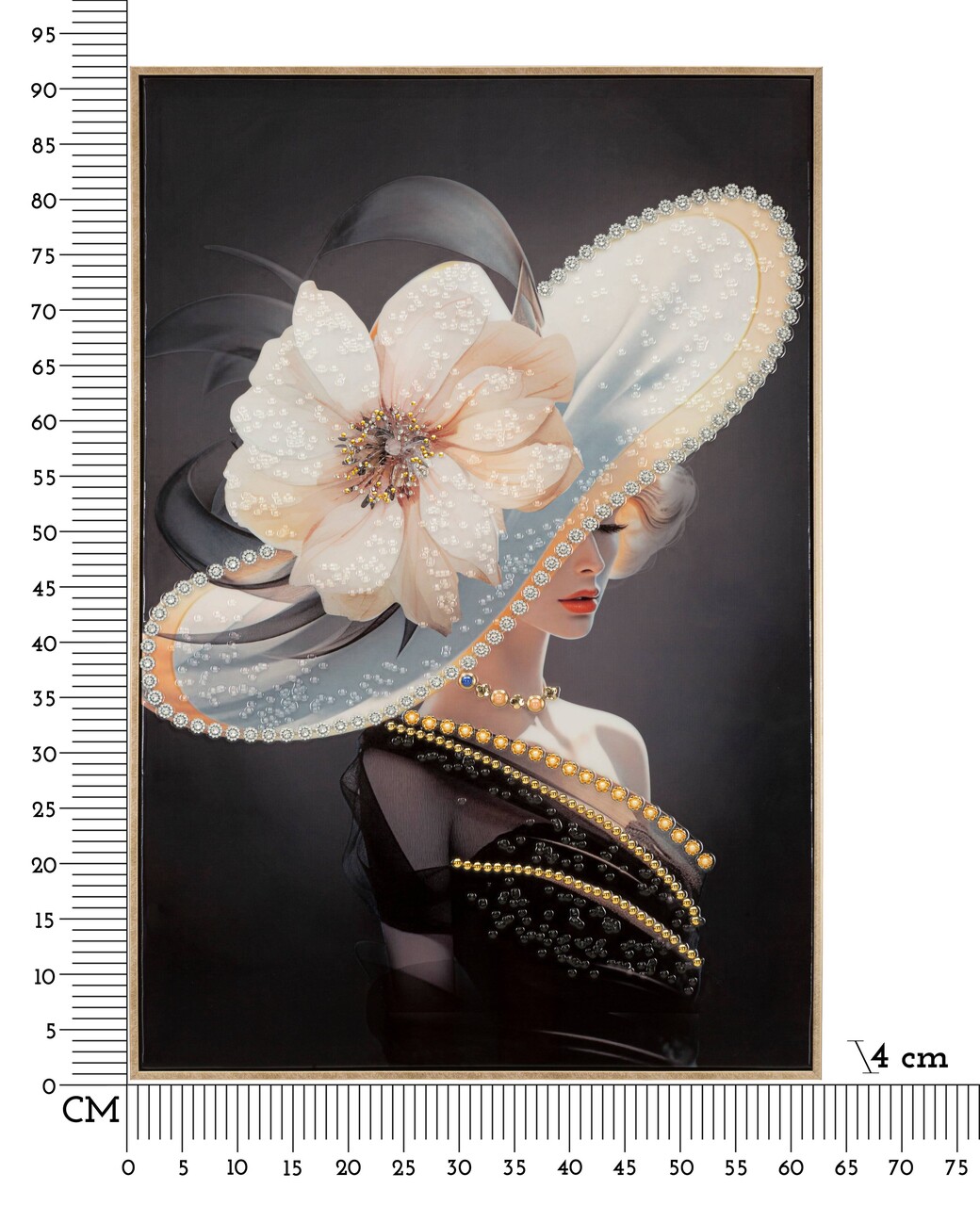 Tablou decorativ Hat-A, Mauro Ferretti, 62x92 cm, metal/lemn de brad/canvas, multicolor - 1 | YEO