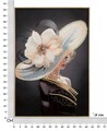 Tablou decorativ Hat-A, Mauro Ferretti, 62x92 cm, metal/lemn de brad/canvas, multicolor