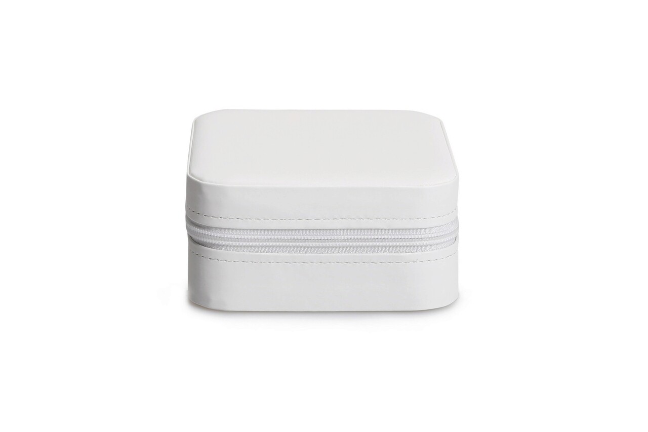 Cutie De Bijuterii, White, 10x10x5.5 Cm, Piele Ecologica, Alb