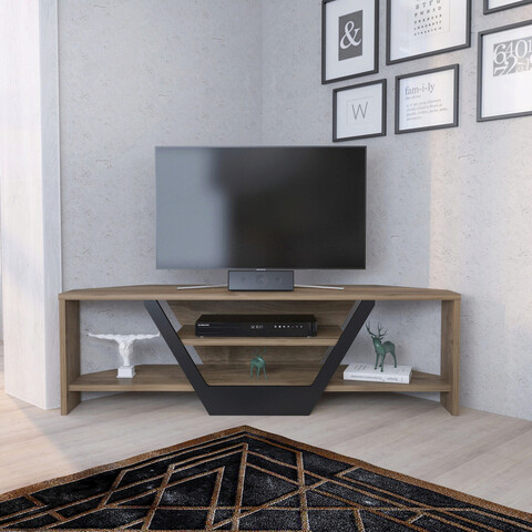 Comoda tv, retricy, sares, 120x35x36.8 cm, pal, nuc / negru