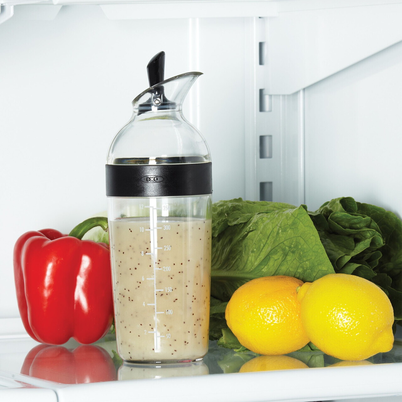 Shaker pentru dressing salata, 355 ml, tritan, "Good Grips" - OXO - view 6