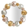 Oglinda decorativa, Mauro Ferretti, Mixy, Ø 75.5 x 5.5 cm, fier/mdf/sticla, multicolor