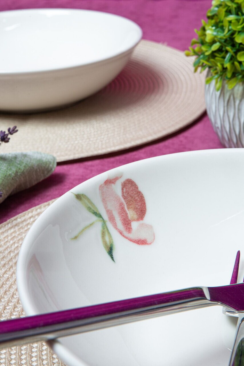 Set de boluri pentru salată, Hermia, 858CMR1508, Portelan, Multicolor - view 6